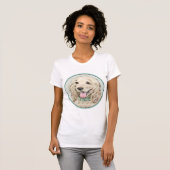 Cocker Spanel Buff Painting - Original Dog Art T-Shirt (Vorne ganz)