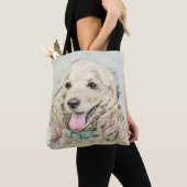 Cocker Spanel Buff Painting - Original Dog Art Tasche (Von Nahem)