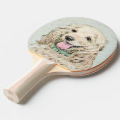Cocker Spanel Buff Painting - Original Dog Art Tischtennis Schläger (Vorderseite)