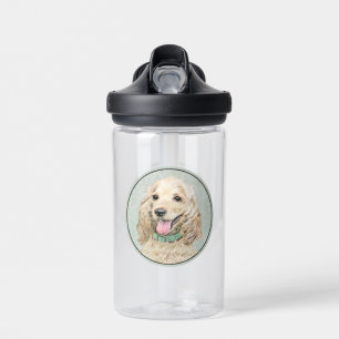 Cocker Spanel Buff Painting - Original Dog Art Trinkflasche
