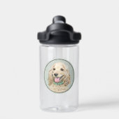 Cocker Spanel Buff Painting - Original Dog Art Trinkflasche (Rückseite)
