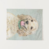 Cocker Spanel Buff Painting - Original Dog Art Wandteppich (Vorderseite (Horizontal))