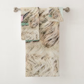 Cocker Spanel Buff Painting - Original Hund Kunst Badhandtuch Set (Insitu)