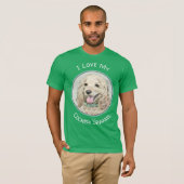 Cocker Spanel Buff Painting - Original Hund Kunst T-Shirt (Vorne ganz)