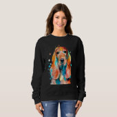 Cocker Spanel Cockerspaniel Watercolor Graphic De Sweatshirt (Vorne ganz)