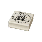Cocker Spanel Custom Family Rücksendeadresse Gummistempel (Stempel)