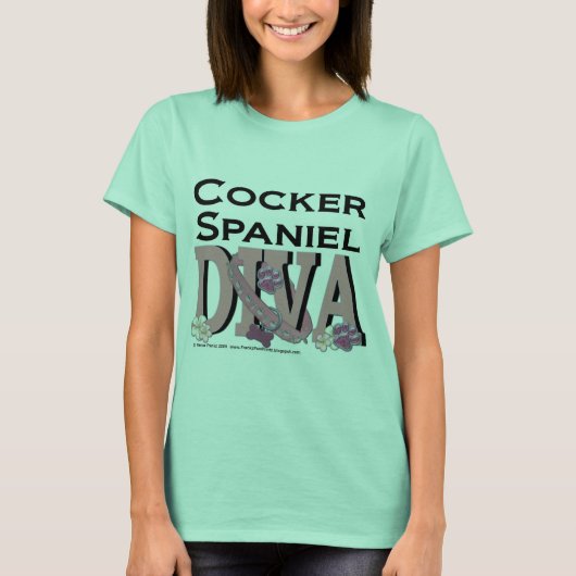 Cocker Spanel DIVA T-Shirt (Vorderseite)