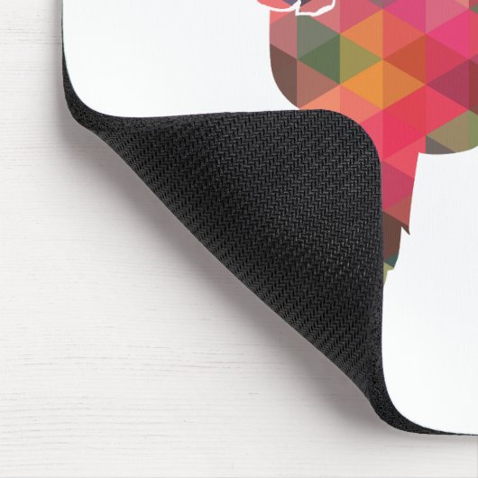 Cocker Spanel Dog Geometric Muster Silhouette Mousepad (Ecke)