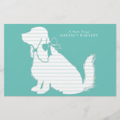 Cocker Spanel Dog Puppy Briefpapier (Vorderseite)
