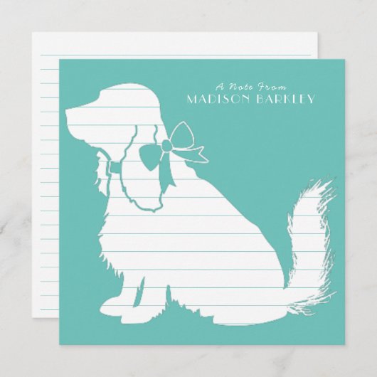 Cocker Spanel Dog Puppy Dankeskarte (Vorne/Hinten)