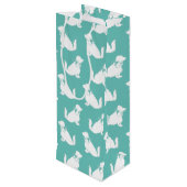 Cocker Spanel Dog Puppy Geschenktüte Für Weinflaschen (Rückseite Schrägansicht)