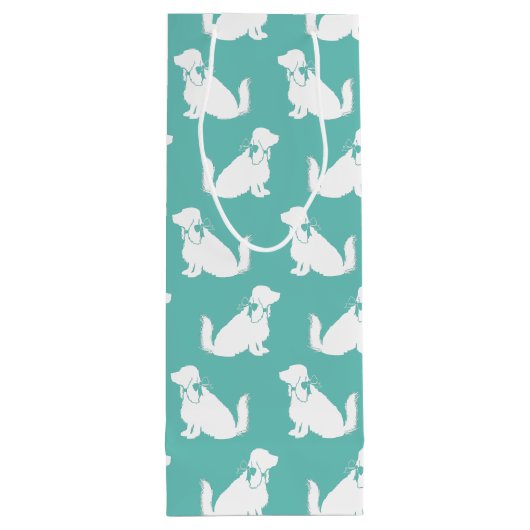 Cocker Spanel Dog Puppy Geschenktüte Für Weinflaschen (Rückseite)