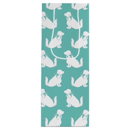 Cocker Spanel Dog Puppy Geschenktüte Für Weinflaschen (Vorderseite)