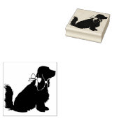 Cocker Spanel Dog Puppy Gummistempel (Stempel)