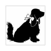 Cocker Spanel Dog Puppy Gummistempel (Prägung)
