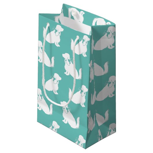 Cocker Spanel Dog Puppy Kleine Geschenktüte (Vorderseite Schrägansicht)