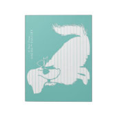 Cocker Spanel Dog Puppy Notizblock (Rotiert)