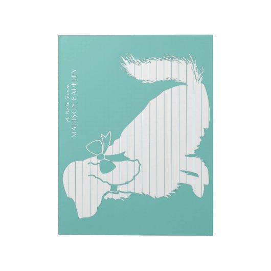 Cocker Spanel Dog Puppy Notizblock (Rotiert)