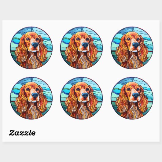 Cocker Spanel Dog Sticker Pack (Blatt)