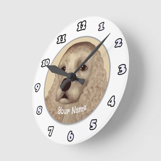 Cocker Spanel Dog Uhr (Winkel)