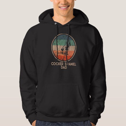 Cocker Spanel Dog Vintag Cocker Spanel Vater Hoodie (Vorderseite)