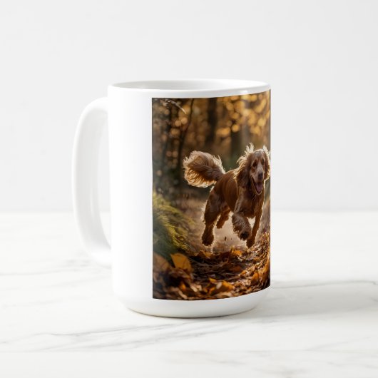 Cocker Spanel Elegant Kaffee Tasse (Vorderseite Links)