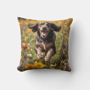 Cocker Spanel Elegant Throw Kissen