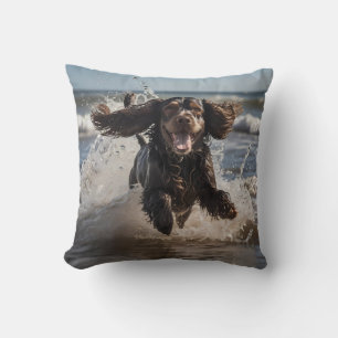 Cocker Spanel Elegant Throw Kissen