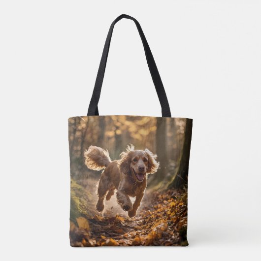 Cocker Spanel Elegant Tote Bag Tasche (Rückseite)