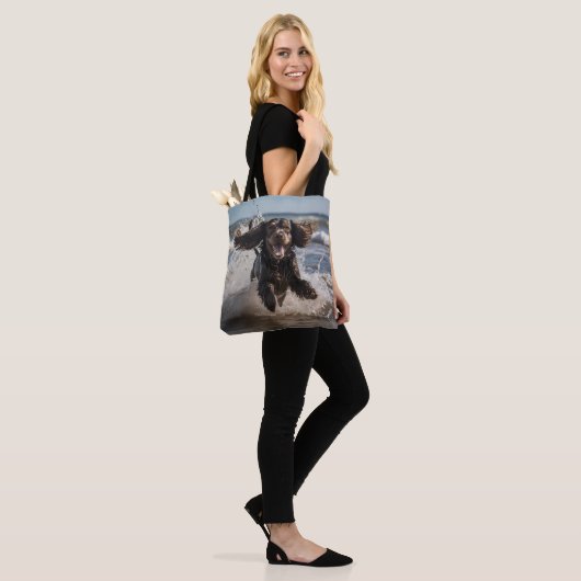 Cocker Spanel Elegant Tote Bag Tasche (Am Model)