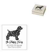 Cocker Spanel Family Rücksendeadresse Gummistempel (Stempel)