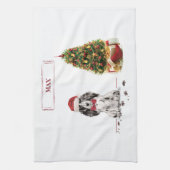 Cocker Spanel Funny Christmas Dog mit Baum Geschirrtuch (Vertikal)