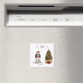 Cocker Spanel Funny Christmas Dog mit Baum Magnet (In Situ (Geschirrspüler))