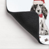Cocker Spanel Funny Christmas Dog mit Baum Mousepad (Ecke)