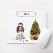 Cocker Spanel Funny Christmas Dog mit Baum Mousepad (Mit Mouse)