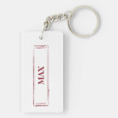 Cocker Spanel Funny Christmas Dog mit Baum Schlüsselanhänger (Rückseite)