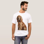 Cocker Spanel Golden Portrait T-Shirt (Vorne ganz)