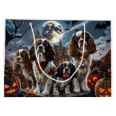 Cocker Spanel Halloween Spooky Große Geschenktüte (Rückseite)