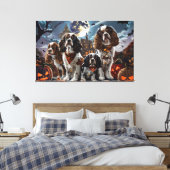 Cocker Spanel Halloween Spooky Leinwanddruck (Insitu (Schlafzimmer))