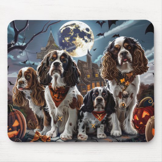 Cocker Spanel Halloween Spooky Mousepad (Vorne)
