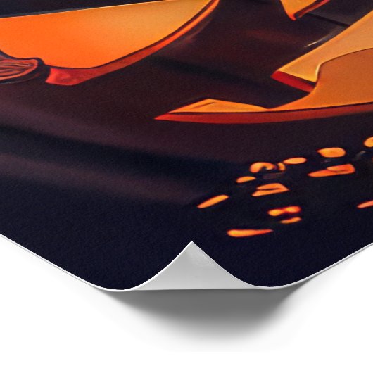 Cocker Spanel Halloween Spooky Poster (Ecke)