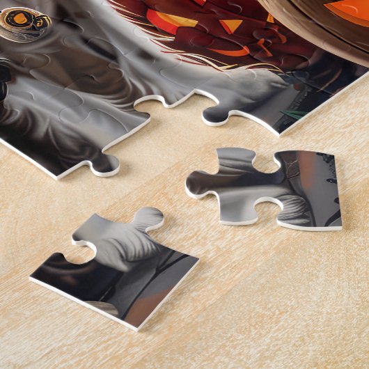 Cocker Spanel Halloween Spooky Puzzle (Seite)