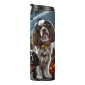 Cocker Spanel Halloween Spooky Thermosbecher (Nach rechts gedreht)