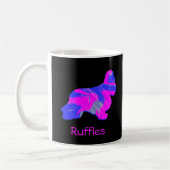Cocker Spanel Hot Pink Dog Silhouette Black Kaffeetasse (Links)