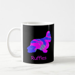 Cocker Spanel Hot Pink Dog Silhouette Black Kaffeetasse