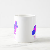 Cocker Spanel Hot Pink Dog Silhouette Kaffeetasse (Mittel)