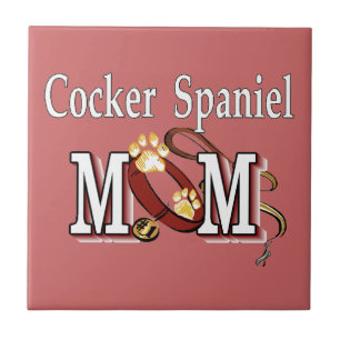 Cocker Spanel Hund Mama Fliese