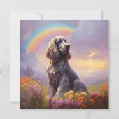 Cocker Spanel Hund Rainbow Bridge Individuelle Nam (Vorderseite)