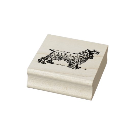 Cocker Spanel Hund Rasse Gummistempel (Stempel)