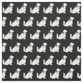 Cocker Spanel Hund Silhouette Haustier Stoff (Muster)